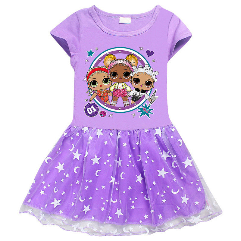 Girl's Dress Pure Cotton LOL Surprise Doll