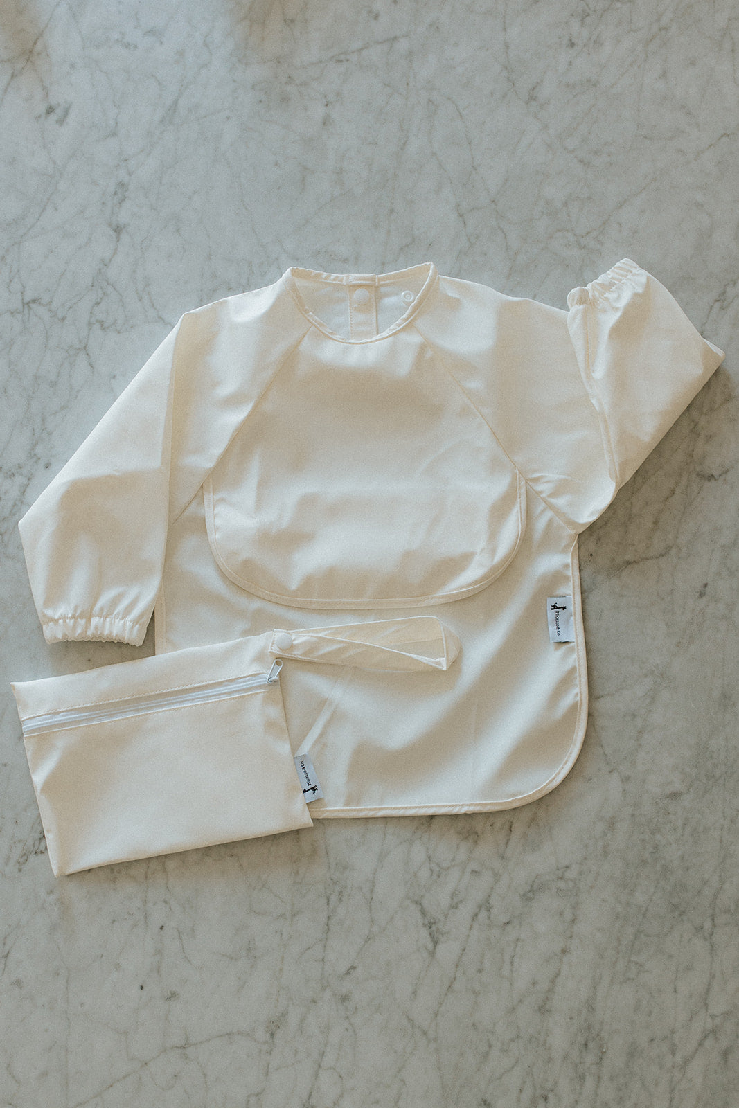 Bavette à manches longues imperméable pour bébé | 6-24 mois