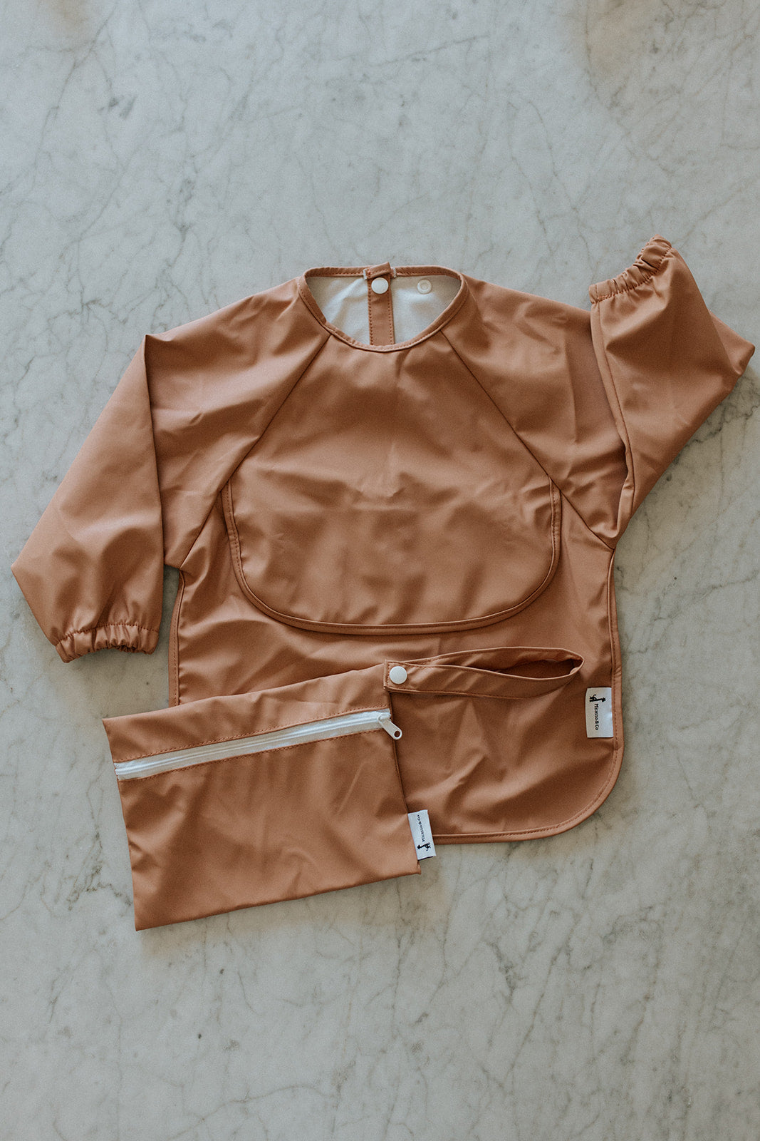 Bavette à manches longues imperméable pour bébé | 6-24 mois
