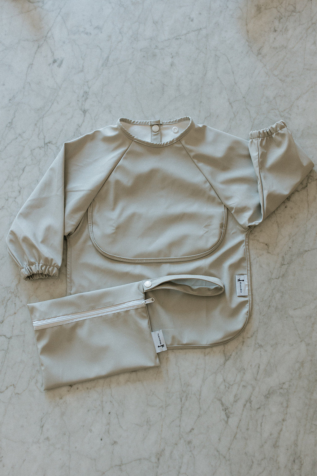 Bavette à manches longues imperméable pour bébé | 6-24 mois