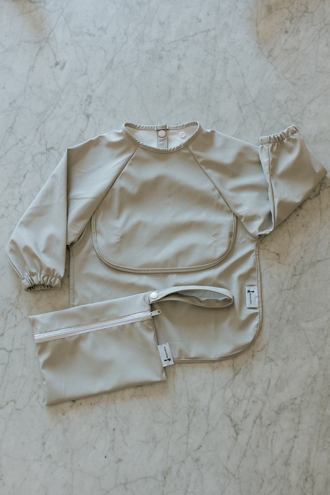 Bavette à manches longues imperméable pour bébé | 6-24 mois