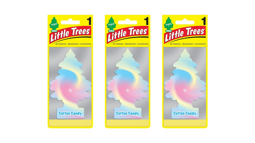 Little Trees Car Air Freshener Cotton Candy (Bundle of 3)