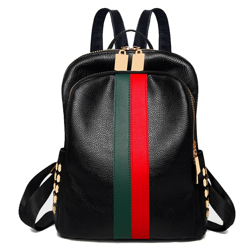 Luxury Designer Women Travel Backpack High Quality Soft PU Leather Shopping Backpack Pretty Style Girls Lovely Daypack Backpack