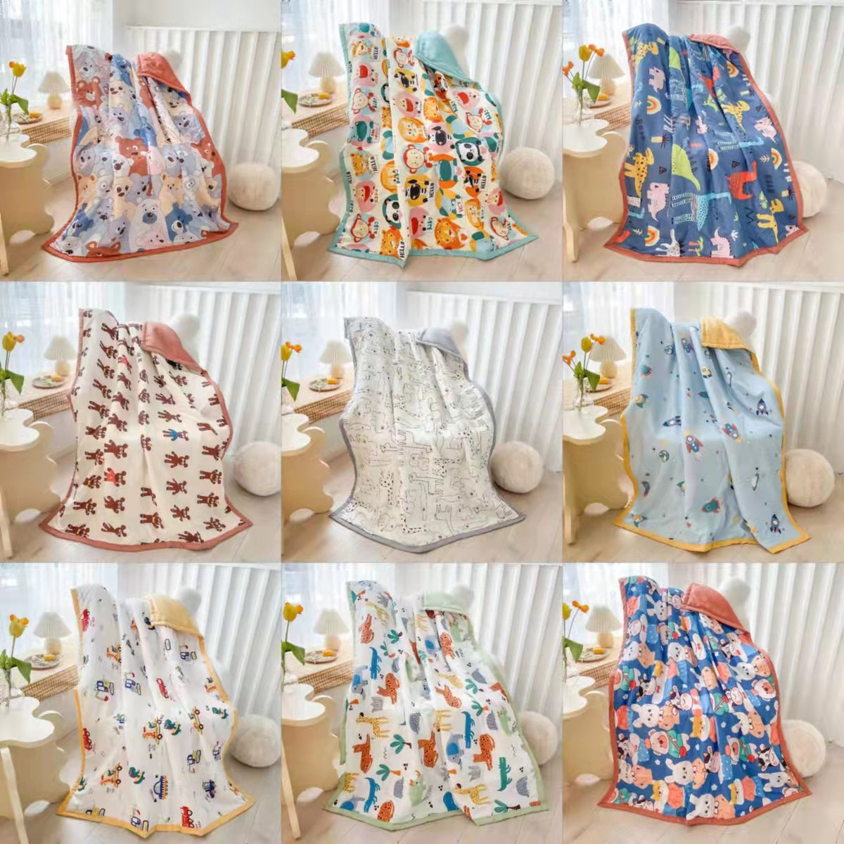 Children's Summer Cool Is The Baby's Nap The Air Conditioner Is The Kindergarten Blanket The Summer Thin Quilt