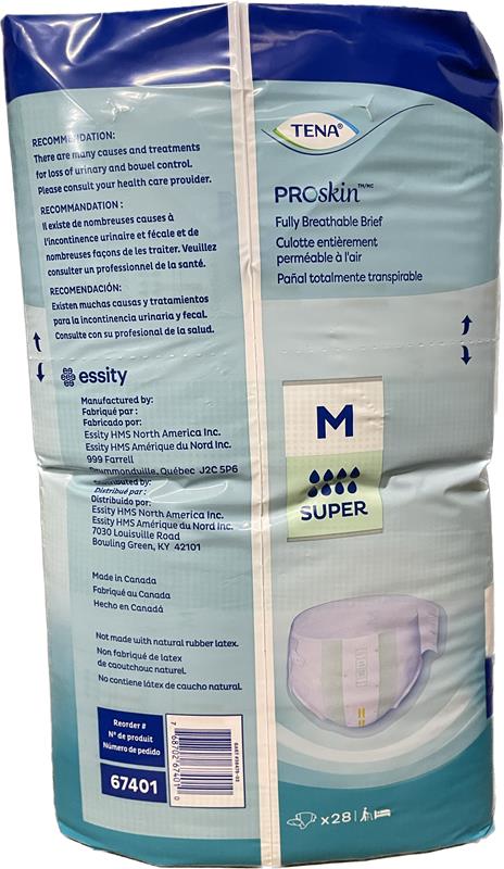 TENA Proskin Fully Breathable Brief Medium - 28 count