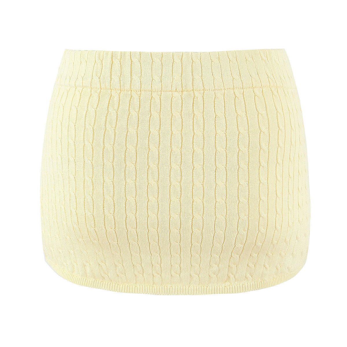 Knitted Mini Elastic Bodycon Skirt