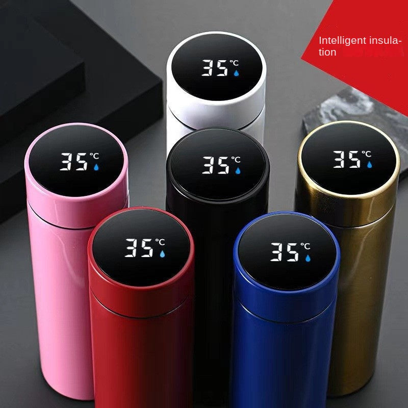 Smart Temperature Measurement Insulated Cup 304 Stainless Steel Water Cup Portable Home Cup Gift Cup Wholesale Engraving