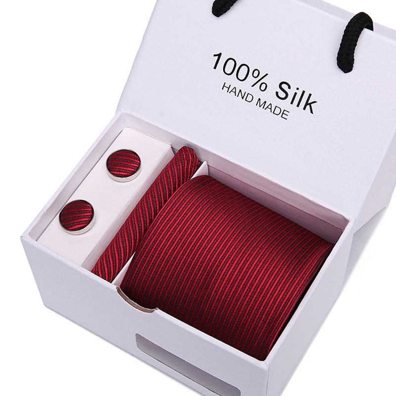 Men's Tie Spot Gift Box 5 Pcs Suit Group Tie Business Formal Wedding Tie