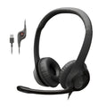 Logitech H390 Wired Headset for PC/Laptop, Stereo Headphones with Noise Cancelling Microphone, USB-A, in-Line Controls, Works with Chromebook - Black, 1 Pack 🍁 All In One Marketplace Canada