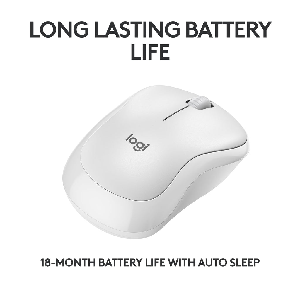 Logitech M240 Silent Bluetooth Mouse, Wireless, Compact, Portable, Smooth Tracking, 18-Month Battery, for Windows, macOS, ChromeOS, Compatible with PC, Mac, Laptop, Tablets - Off White 🍁 All In One Marketplace Canada