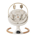 Baby Swings for Infants, Monamii Baby Swing, Bluetooth Infant Swing with Music Speaker, 5 Speeds and Remote Control, Electric Swing for Baby, Portable Baby Swing, Indoor & Outdoor Use (Light Beige) 🍁 All In One Marketplace Canada