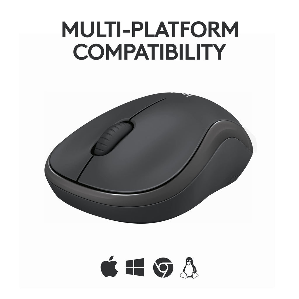 Logitech M240 Silent Bluetooth Mouse, Wireless, Compact, Portable, Smooth Tracking, 18-Month Battery, for Windows, macOS, ChromeOS, Compatible with PC, Mac, Laptop, Tablets - Graphite 🍁 All In One Marketplace Canada