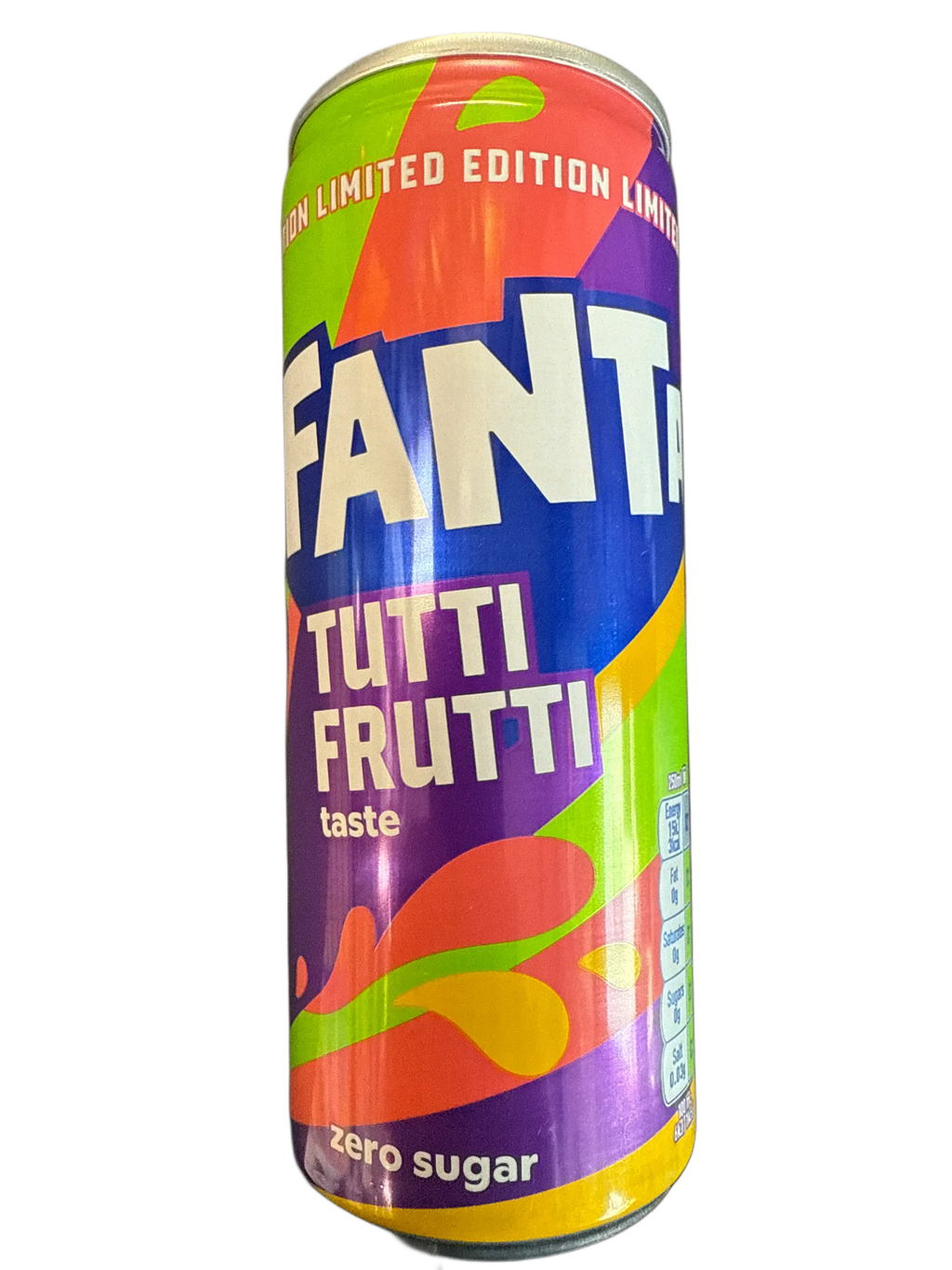Fanta Tutti Fruitti Taste Zero Sugar Drink 250ML - U.K Limited Edition