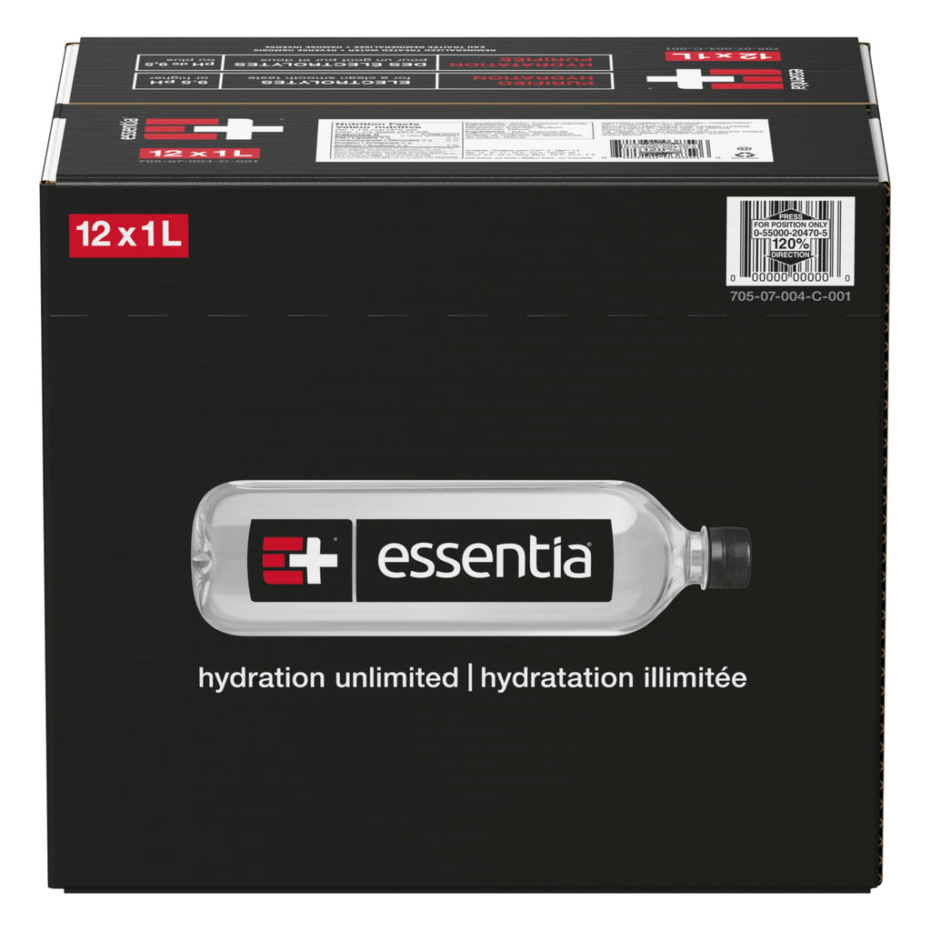 Essentia Ionized Alkaline Water, 9.5 pH or Higher, 12 Bottles, 1 L 🍁 All In One Marketplace Canada