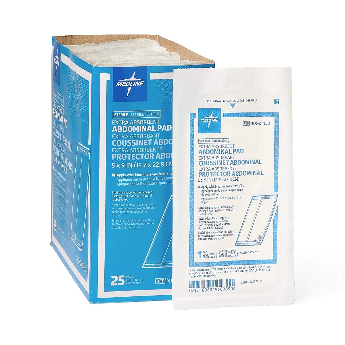 Medline Abdominal Pads Sterile
