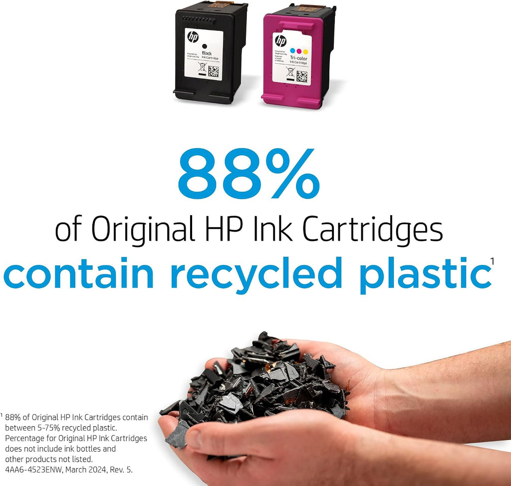 Original HP 67XL Black High-Yield Ink Cartridge | Works with HP DeskJet 1255, 2700, 4100 Series, HP Envy 6000, 6400 Series | Eligible for Instant Ink | 3YM57AN