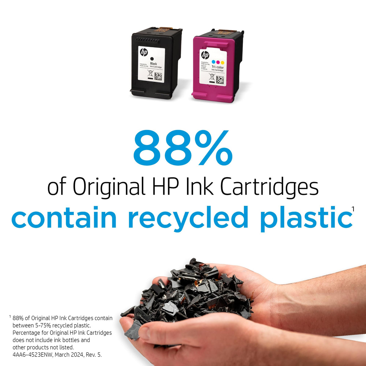 Original HP 67XL Black High-Yield Ink Cartridge | Works with HP DeskJet 1255, 2700, 4100 Series, HP Envy 6000, 6400 Series | Eligible for Instant Ink | 3YM57AN