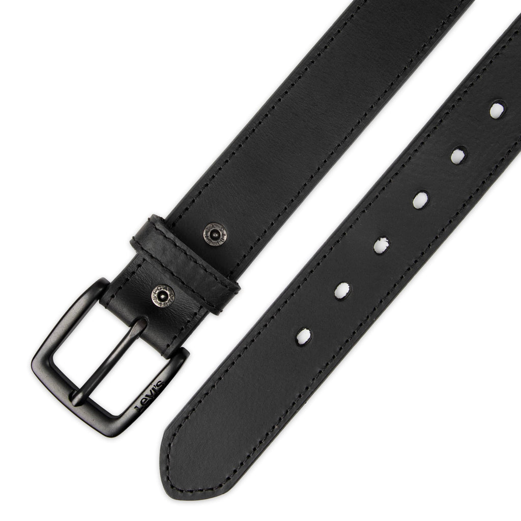Levi's Casual Belt-Dress for Men Jeans with Thick Strap and Buckle, Matte black, Extra-Large (42-44) 🍁 All In One Marketplace Canada