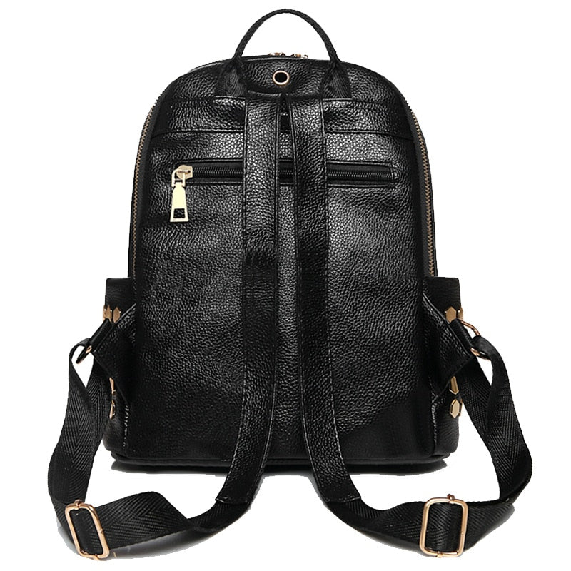 Luxury Designer Women Travel Backpack High Quality Soft PU Leather Shopping Backpack Pretty Style Girls Lovely Daypack Backpack