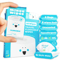 Impossibly Compact Travel Flushable Wipes - 99.5% Water and Aloe - Safe for Sensitive Skin, Hypoallergenic & Unscented - Travel Essentials for Adults, Kids & Baby Care (48 Wipes (8 Packs)) 🍁 All In One Marketplace Canada