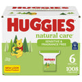 Huggies Natural Care Unscented Baby Wipes, Sensitive, 6 Refill Packs (1008 Wipes) 🍁 All In One Marketplace Canada