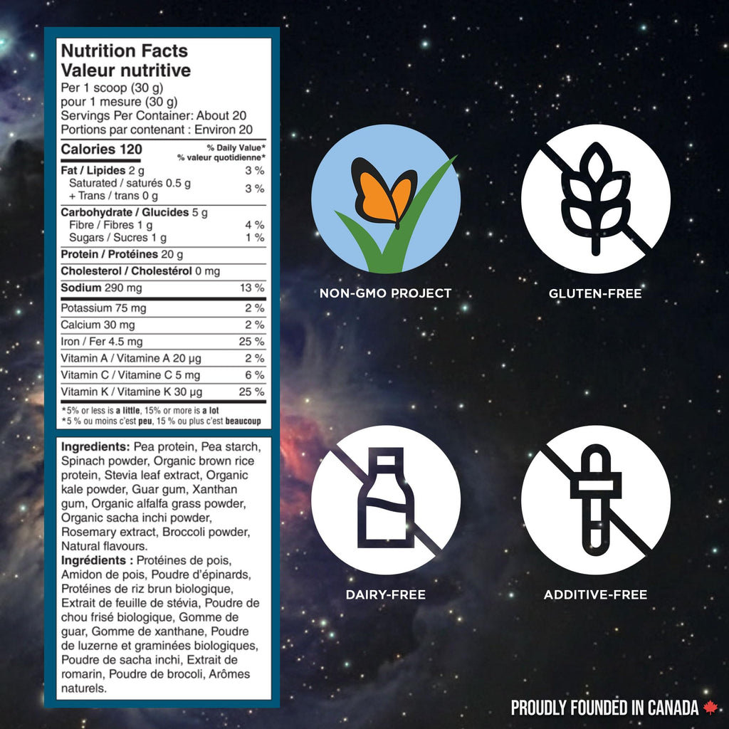 Vega Protein + Supergreens Vegan Plant Based Protein Powder – 20g Organic Pea Protein, Dairy-free, Healthy Breakfast Shake – Vanilla, 21 Servings, 614 grams (Pack of 1) 🍁 All In One Marketplace Canada