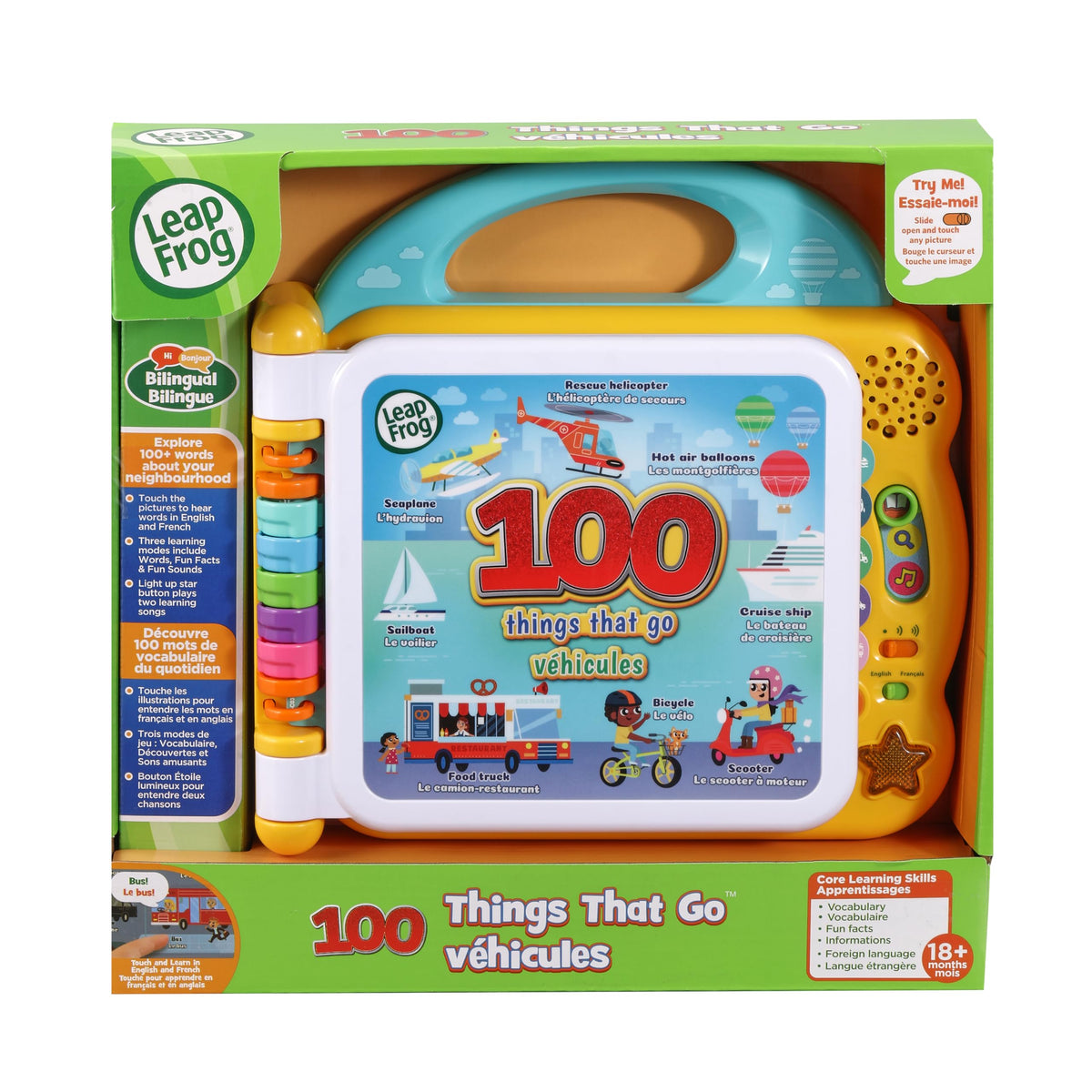 LeapFrog 100 Words About Places I Go Book (Bilingual English-French)