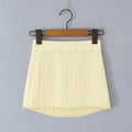 Knitted Mini Elastic Bodycon Skirt