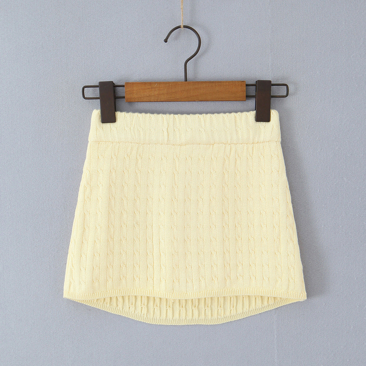 Knitted Mini Elastic Bodycon Skirt