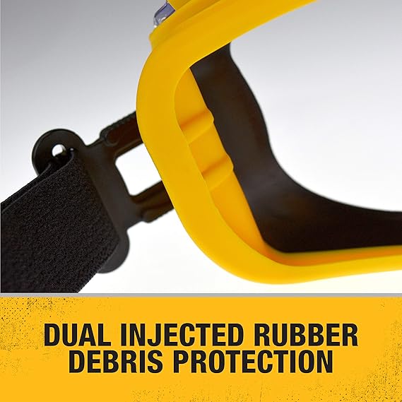 DEWALT DPG82-11 Concealer Safety Goggles – Anti-Fog, Dual Mold, Clear Lens