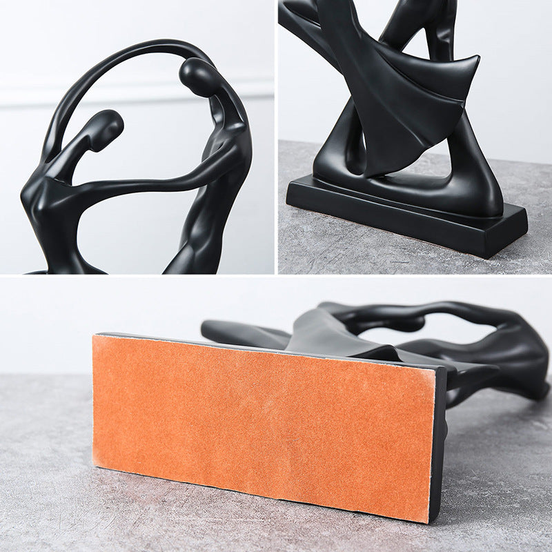 Scandinavian Abstract Figurine Creative Artistic Sculpture Modern Minimalist Living Room Entryway Wine Cabinet Home Decor
