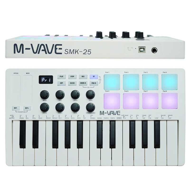 SMK-25 MIDI Arranger Keyboard RGB Pad Keyboard