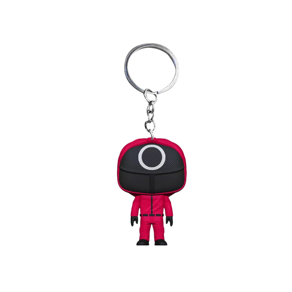 Squid Game Keychain Soldier Spopular Triangle Series Creative 3d Mini Doll Figurine Key Ring Car Backpack Pendant Gift Ornament