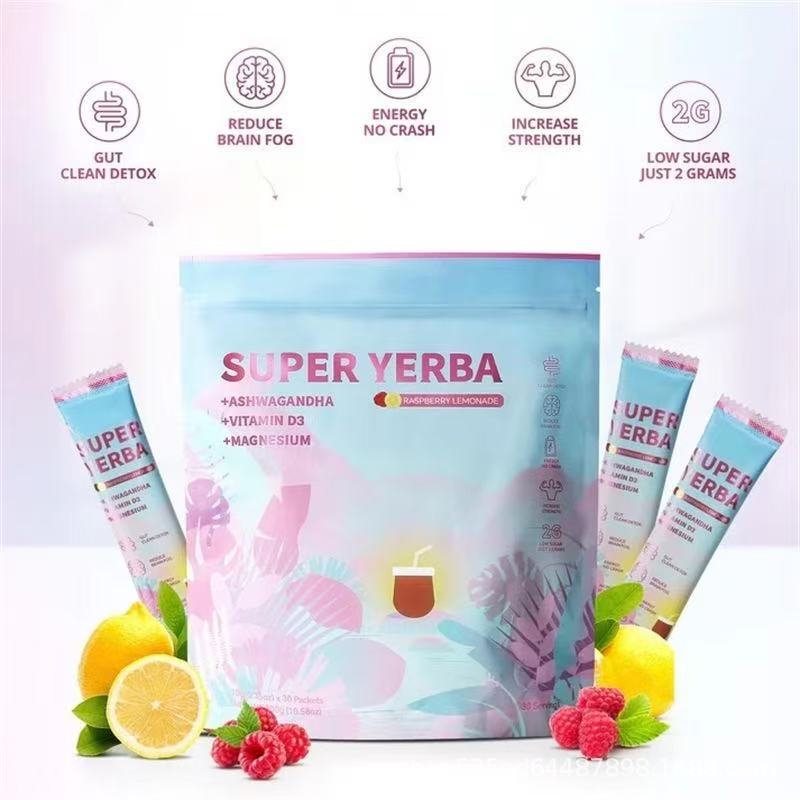 SUPERYERBA Probiotic Instant Yerba Mate Electrolyte Powder