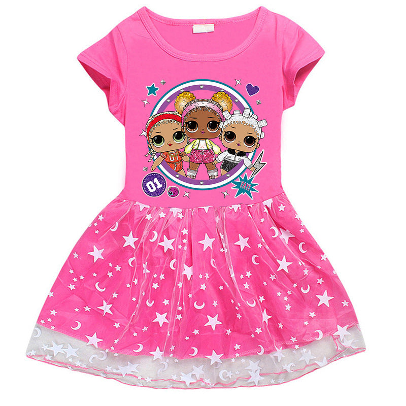 Girl's Dress Pure Cotton LOL Surprise Doll
