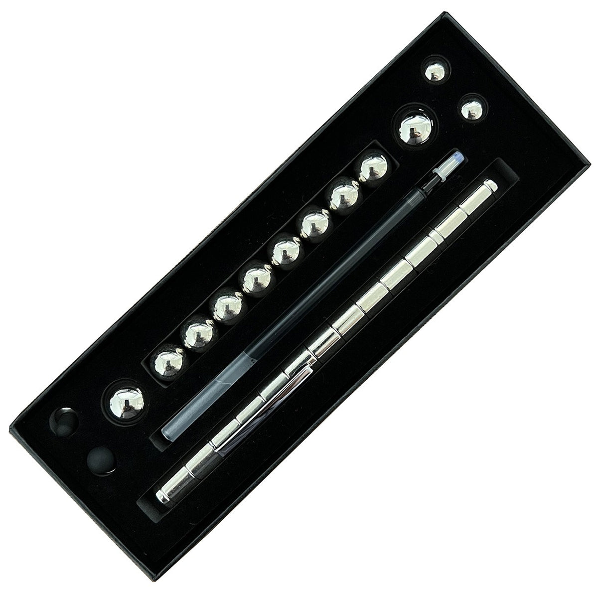 Two-Color Model Magnet Pen Color Ball Magnetic Pen Decompression Pen Magnetic Pole Decompression Pen Game Children's Toys