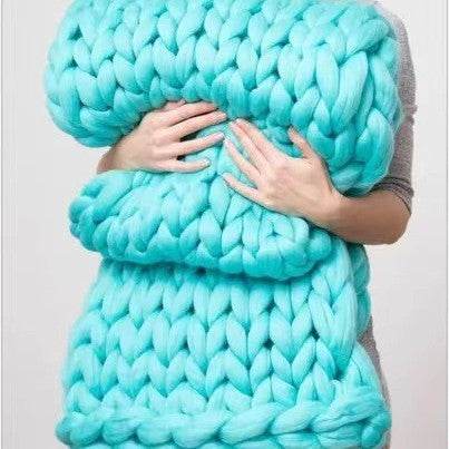 Sofa Blanket Oversized Woolen Knit Blanket