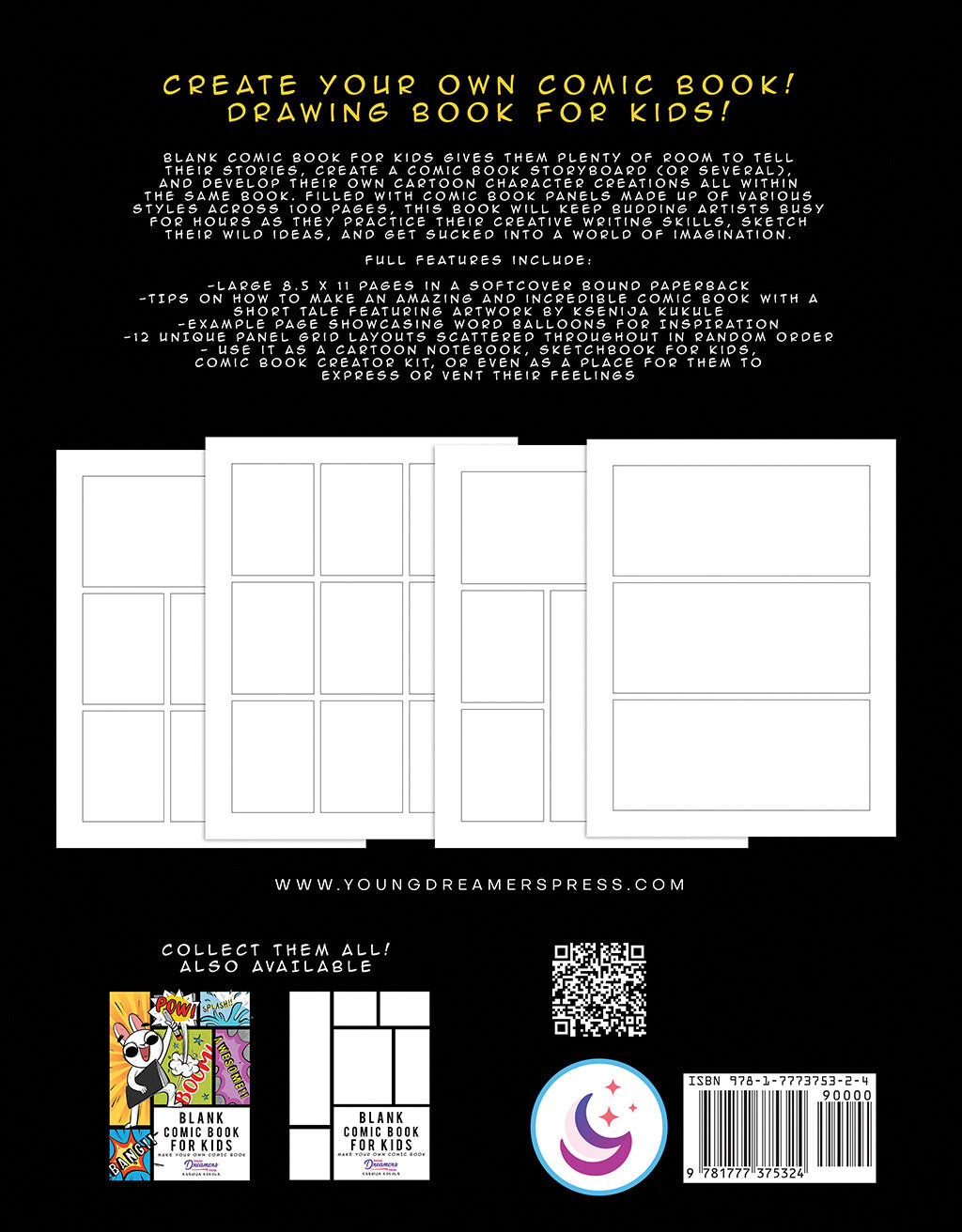 Blank Comic Book for Kids: Super Hero Notebook