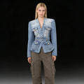 Slim fit denim jacket