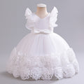 Children's Formal Dress Princess DressGirl Tulle Puff Skirt Piano Performance Dress Birthday Party Dress