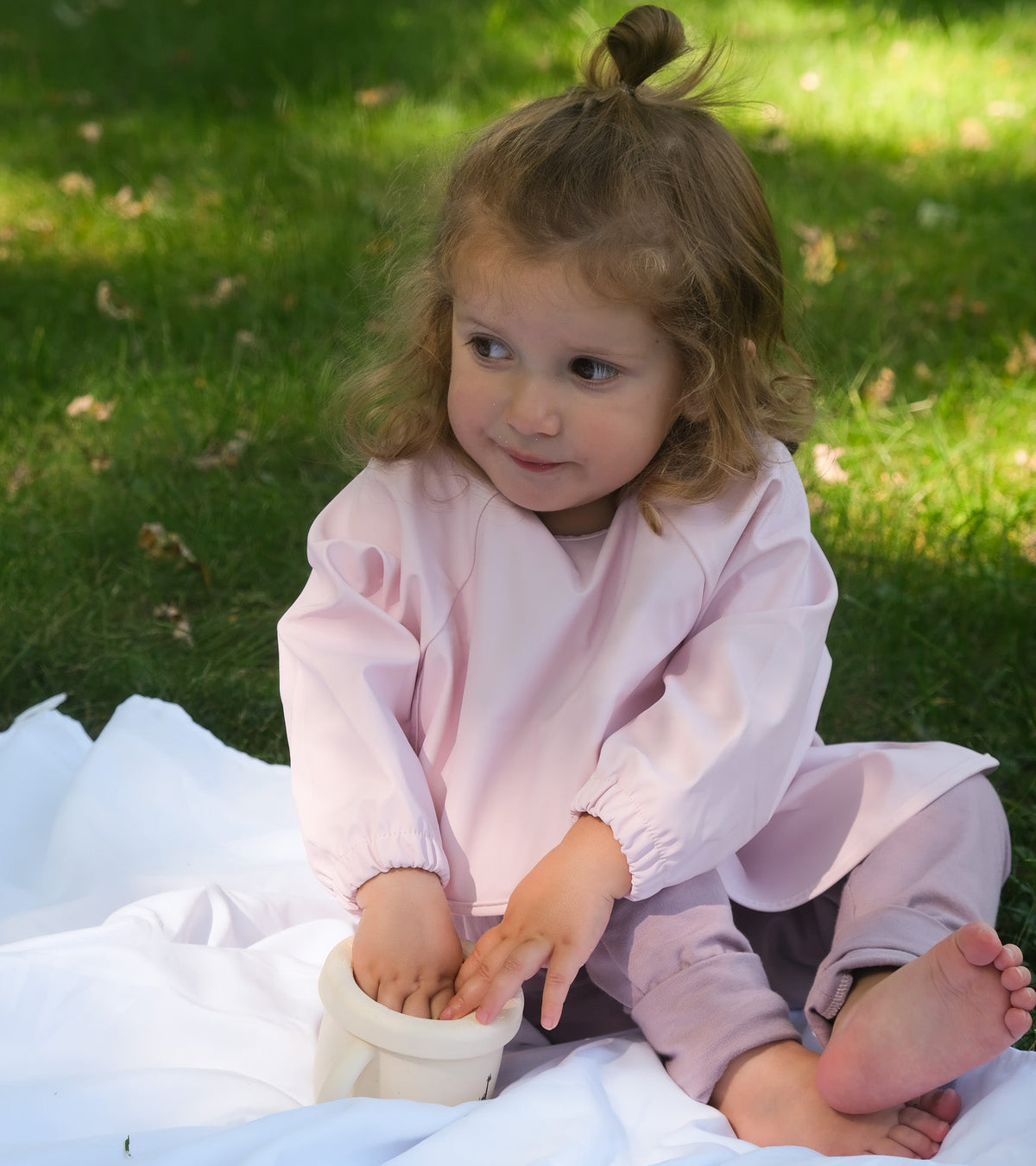 Bavette à manches longues imperméable pour bébé | 6-24 mois