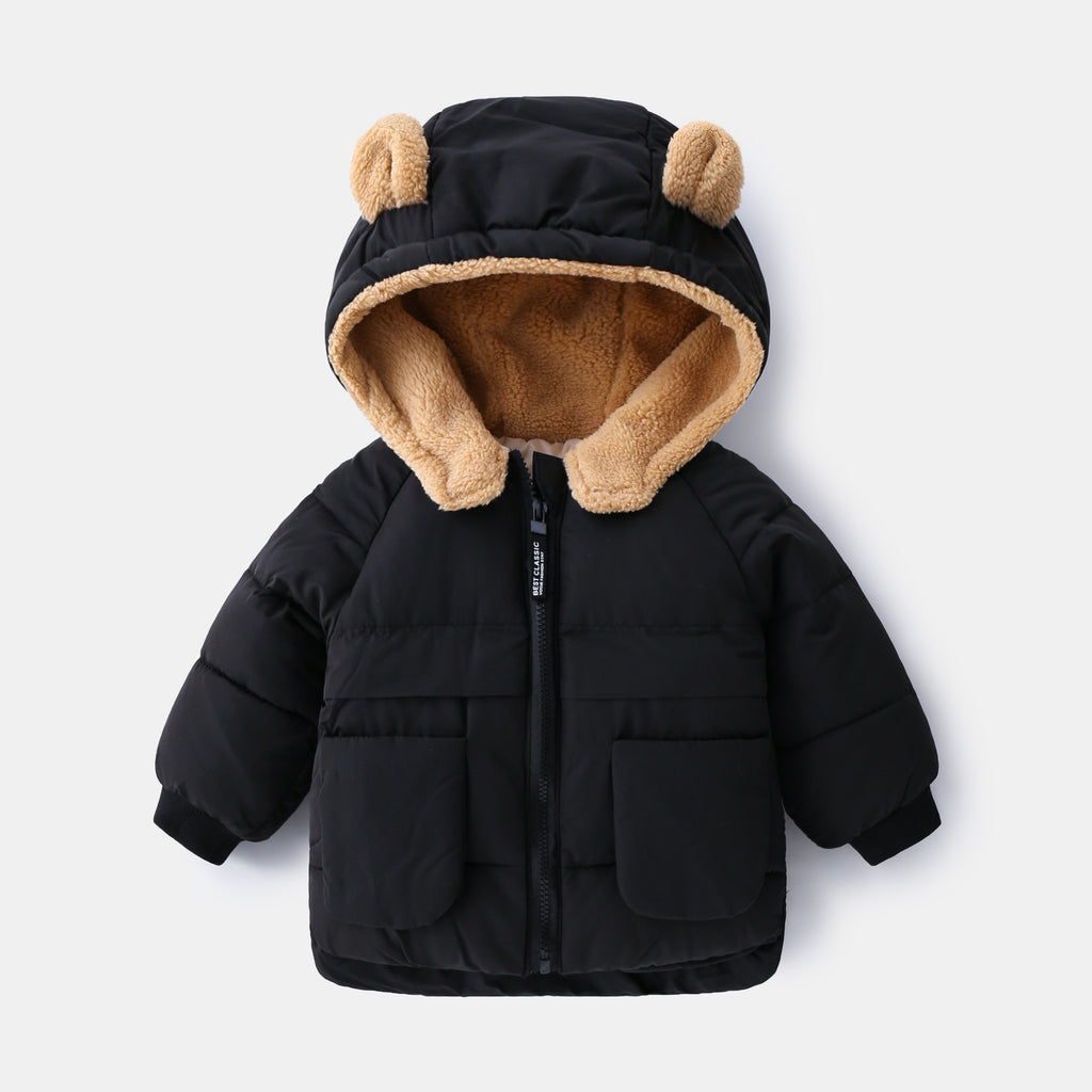 Thickened Cotton Coat for Kids Winter Boys Girls Cotton Jacket Children Outerwear Clothing