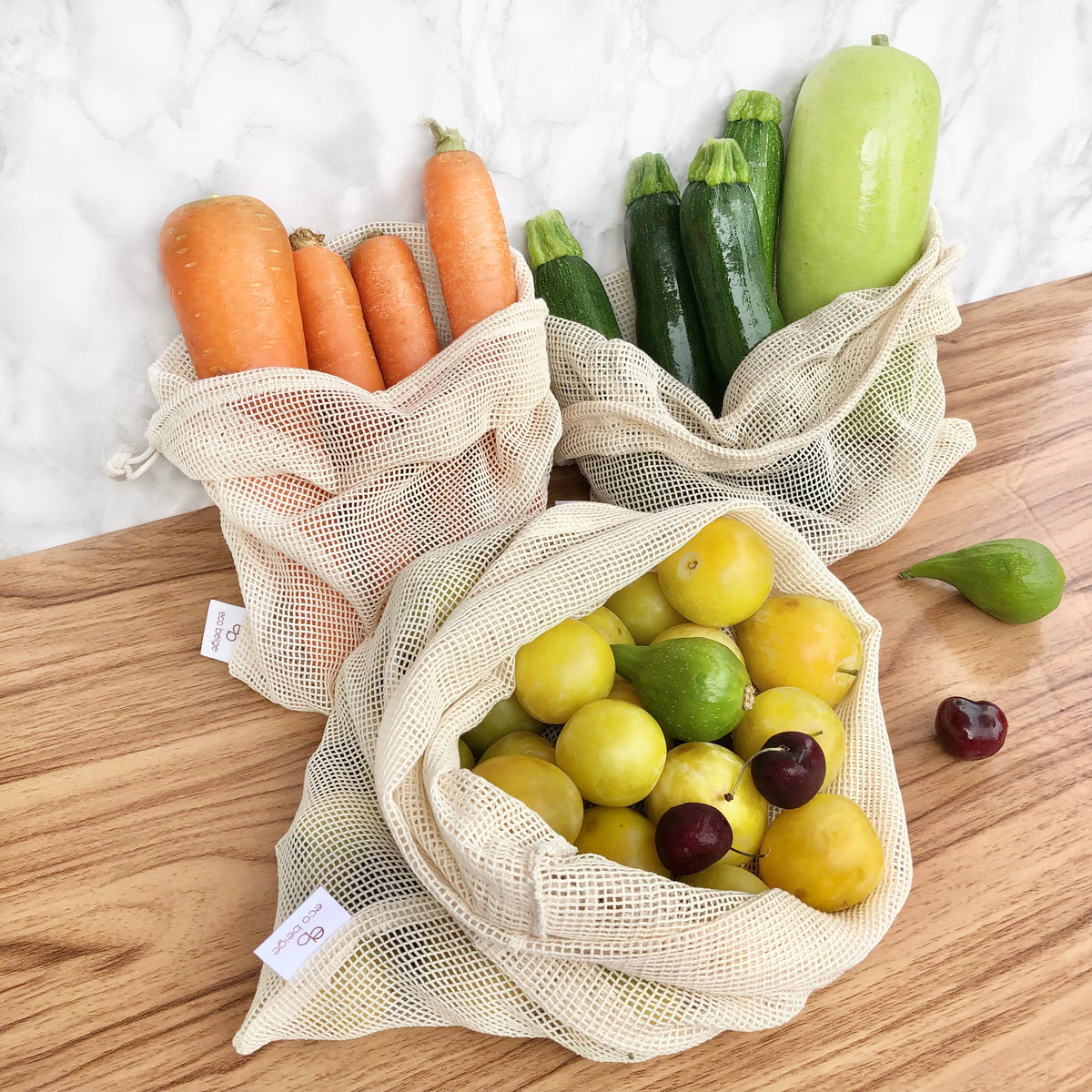 Cotton Produce Bags (Set of 3)
