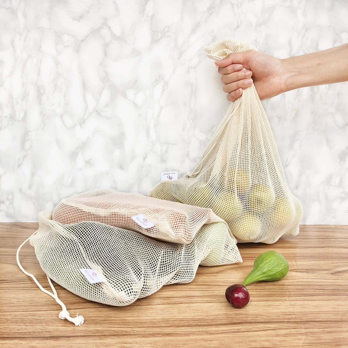 Cotton Produce Bags (Set of 3)