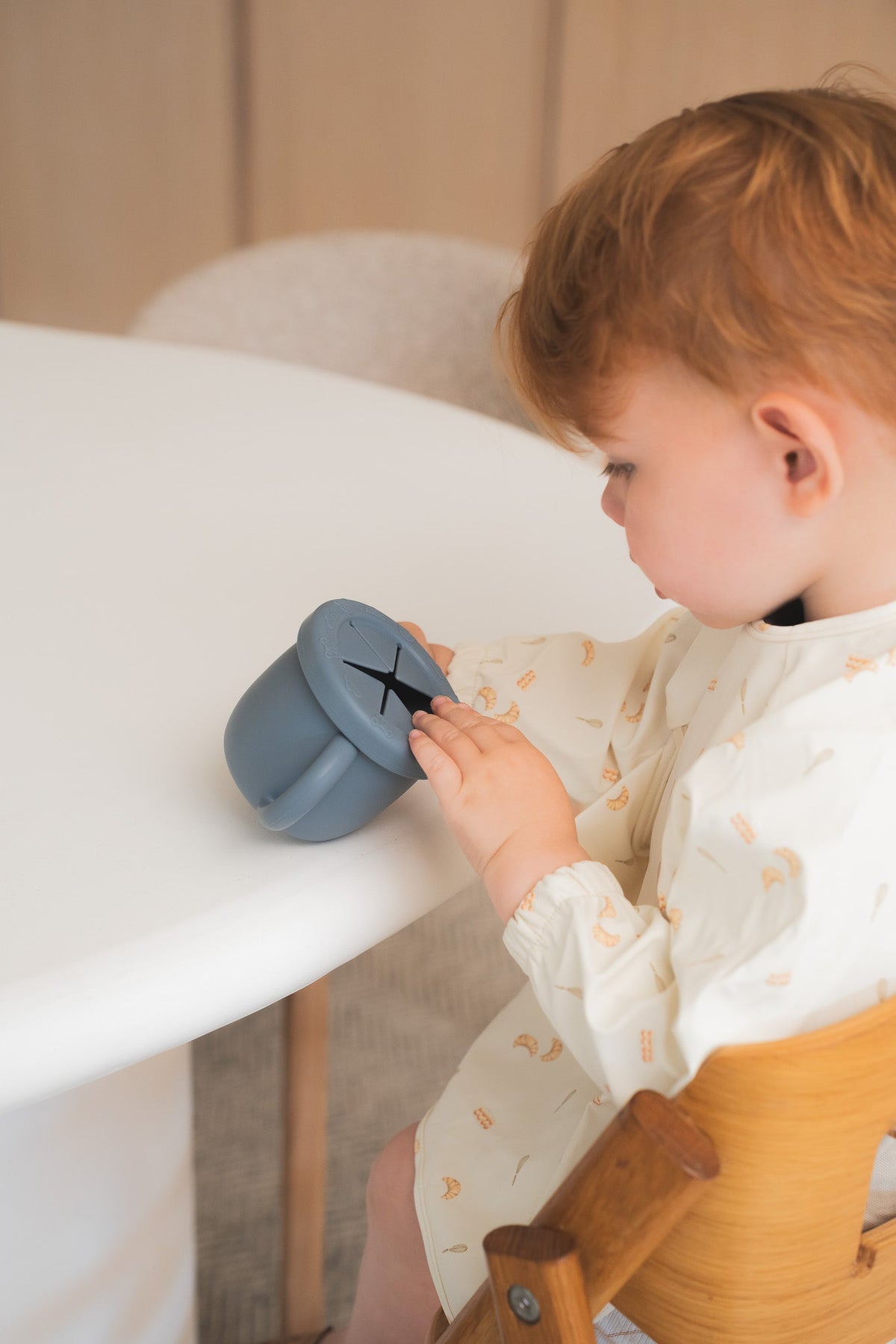 Tasse 2-en-1 en silicone pour enfant | Collation et boisson