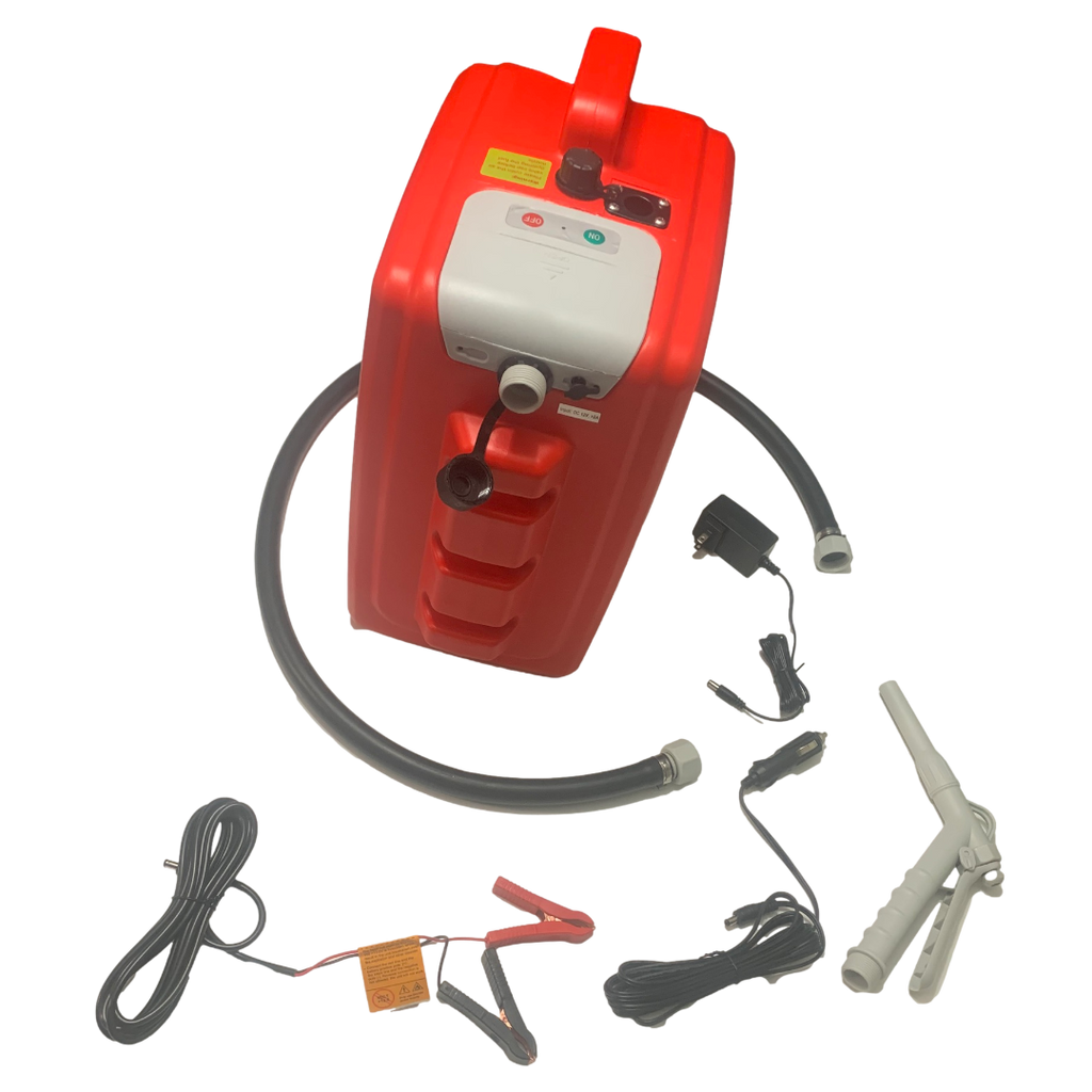 *New* PumpMatic Portable Fuel Station – Heavy Duty Rubber Hose, Multi-Power Refueling System