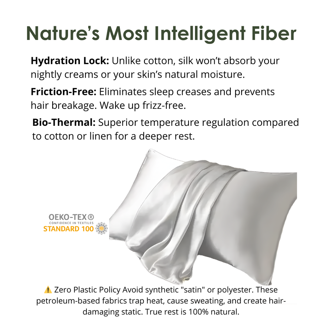 100% Mulberry Silk Pillowcase - Best for Hair & Skin (22 Momme)