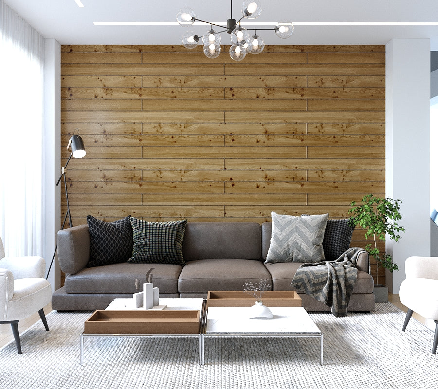 Revêtement mural en bois Miel – 10,6 pi²