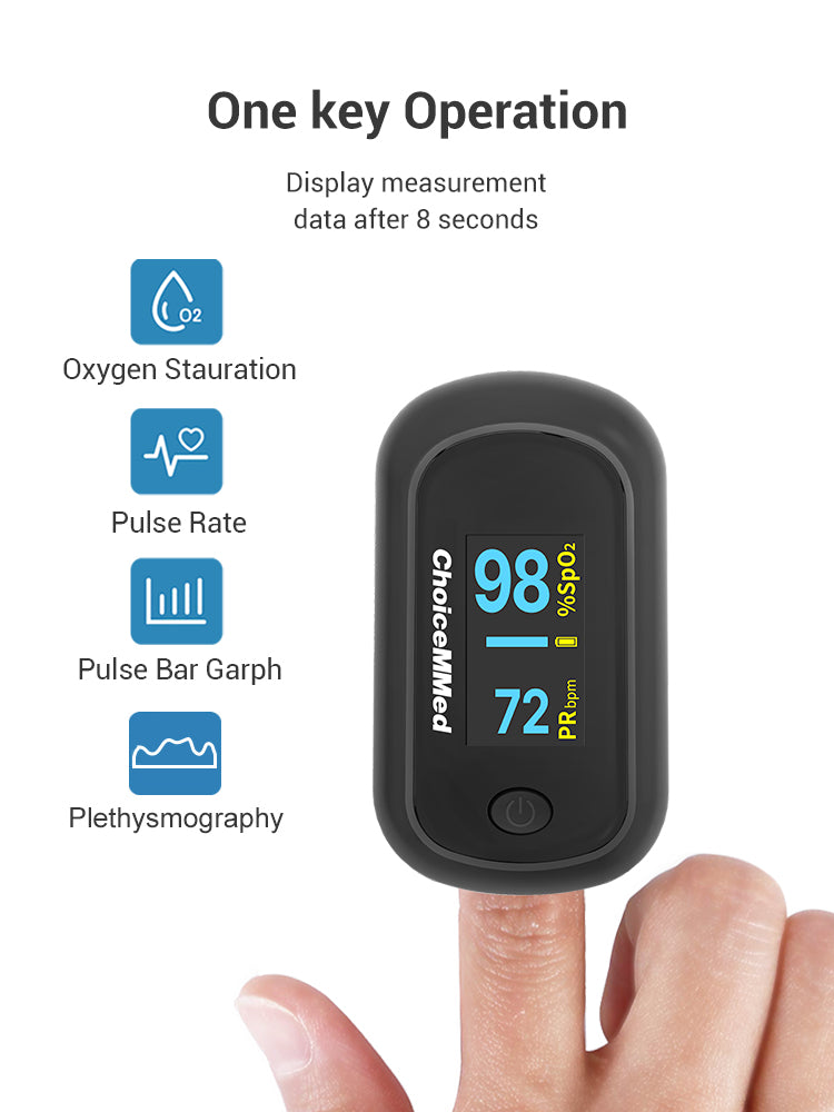 ChoiceMMed OxyWatch Fingertip Pulse Oximeter