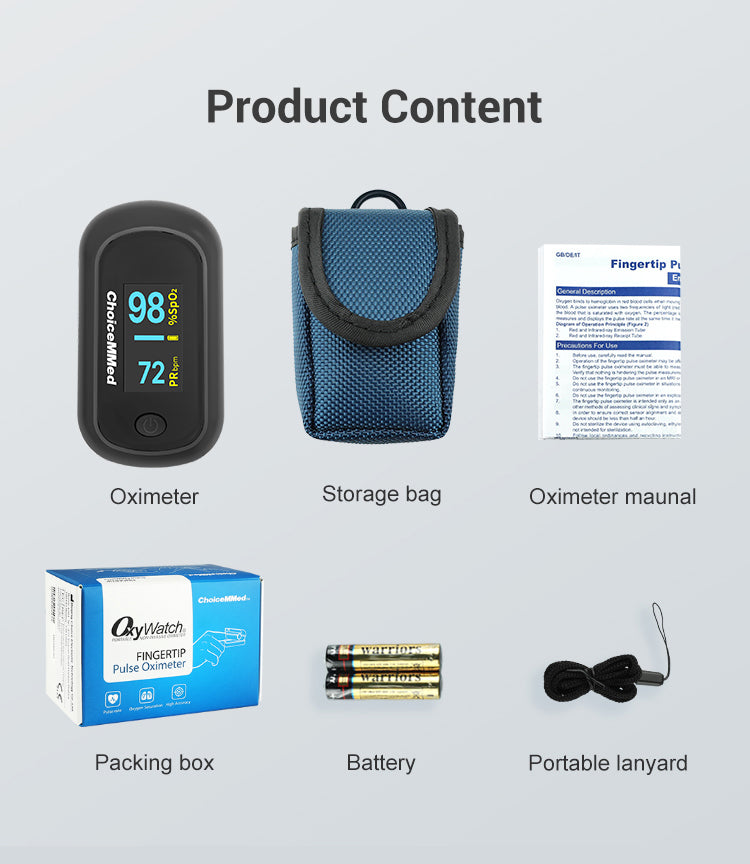 ChoiceMMed OxyWatch Fingertip Pulse Oximeter